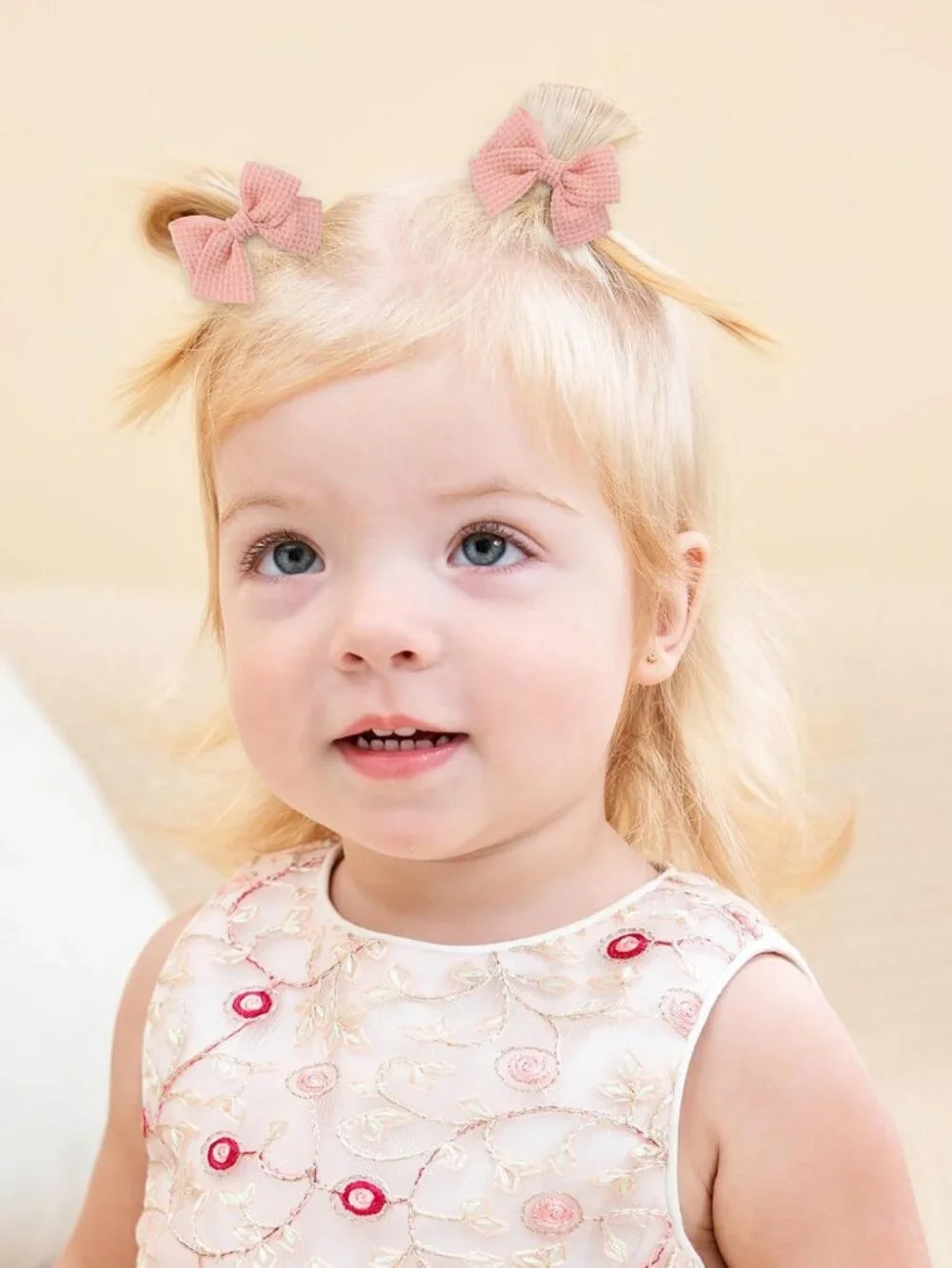 40pcs Mini Baby Hair Clips for Girls | Handmade Bows & Alligator Clips for